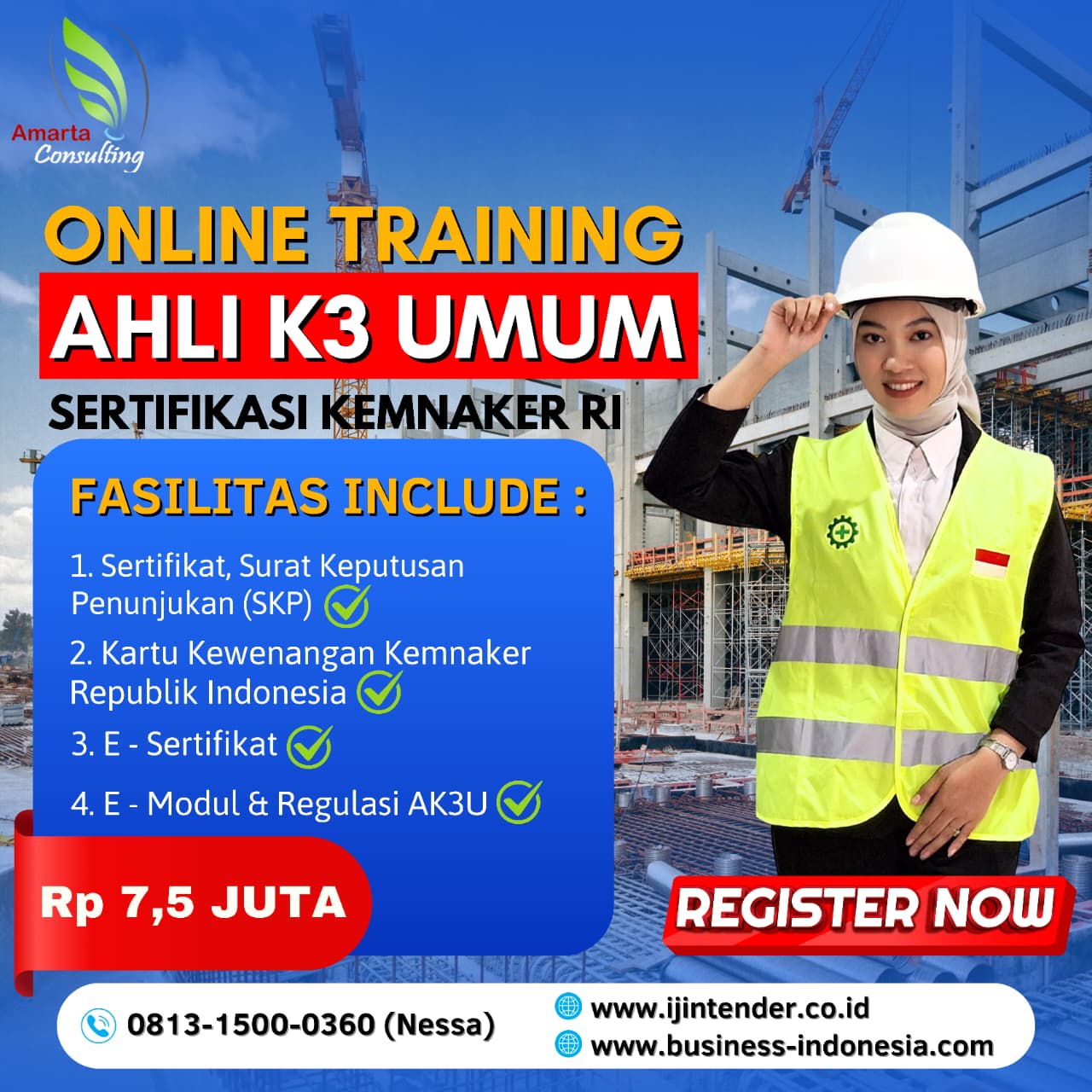 Training Ahli Keselamatan & Kesehatan Kerja Umum (AK3 Umum)